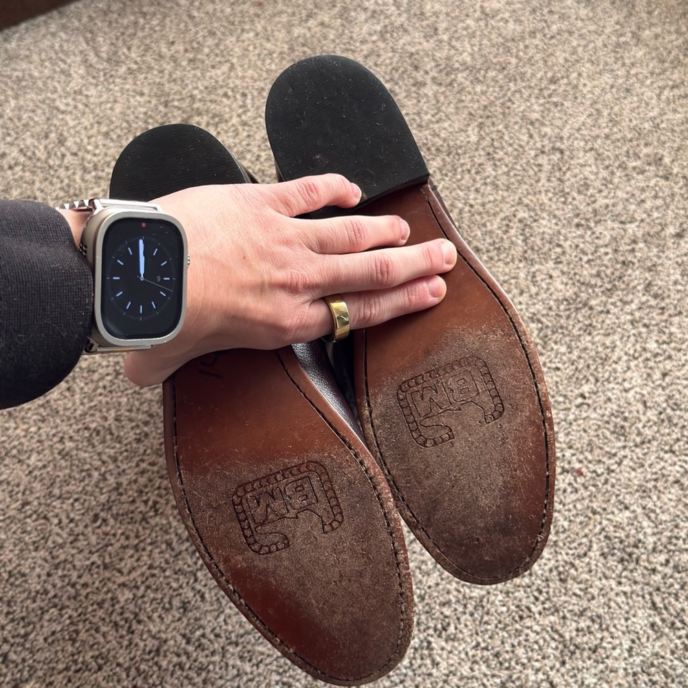 Ben Miller Burgundy Leather Boots - Picture 5 of 7